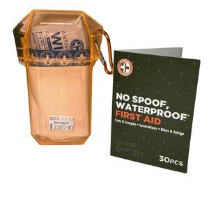 First Aid Kit No Spoof Waterproof Camping Hiking Exp Date 9/2025 New Sealed